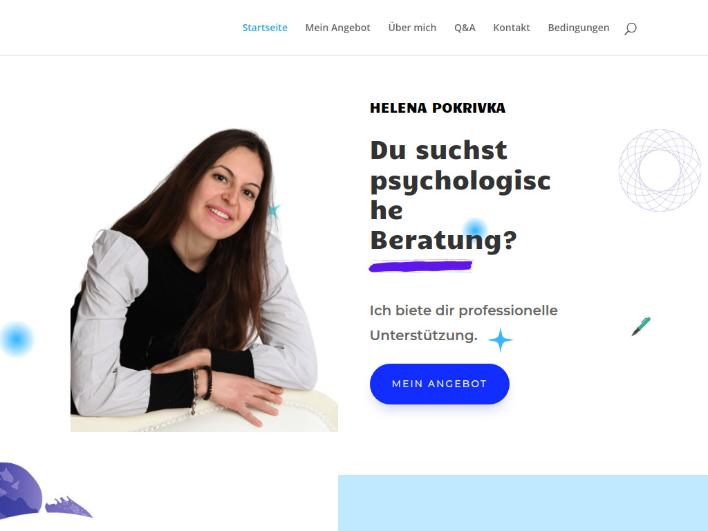 Website von Helena Pokrivka in Schärding