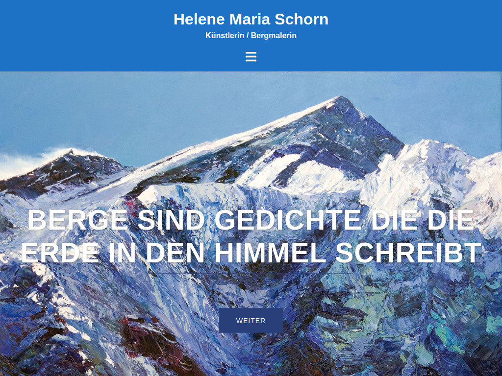 Website von Helene Maria Schorn in Saalfelden am Steinernen Meer