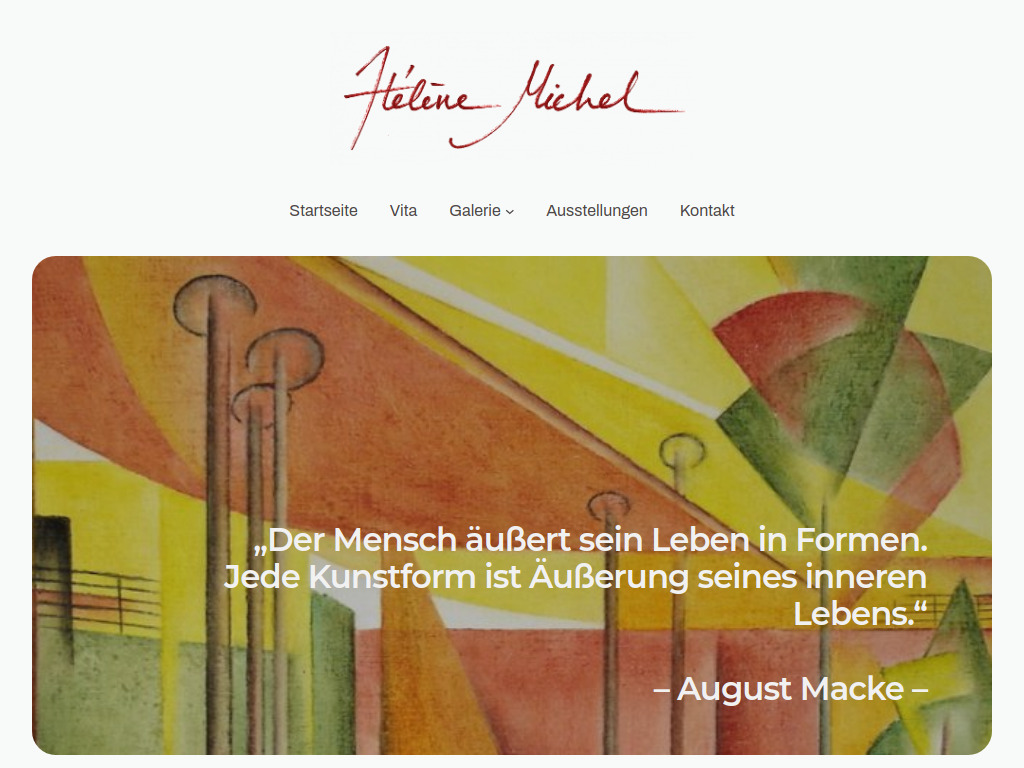 Website von Hélène Michel in Bonn