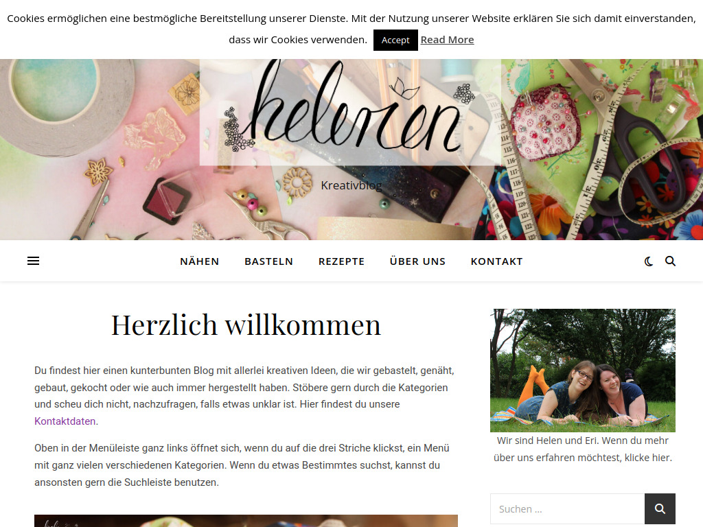 Website von Erika Hentschel und Helen Dietrich in Greven