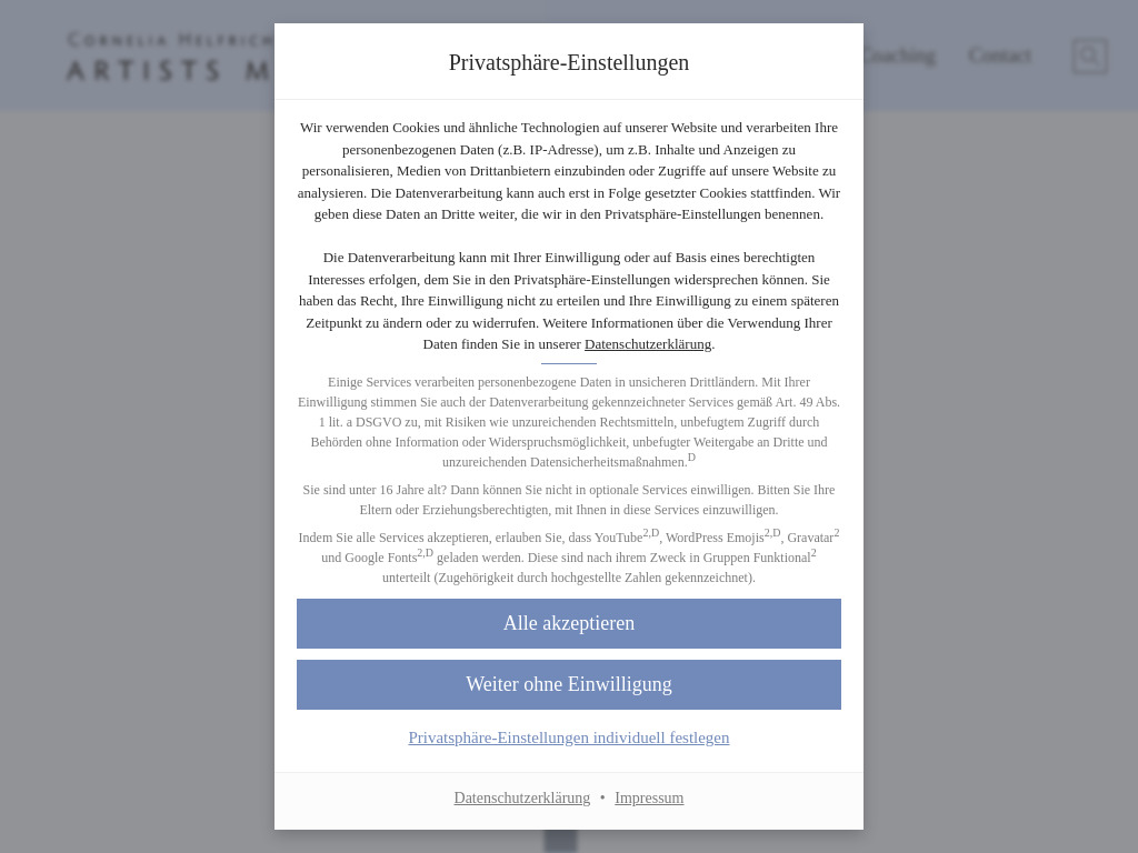 Website von Cornelia Helfricht Artist Management in Stadtsteinach