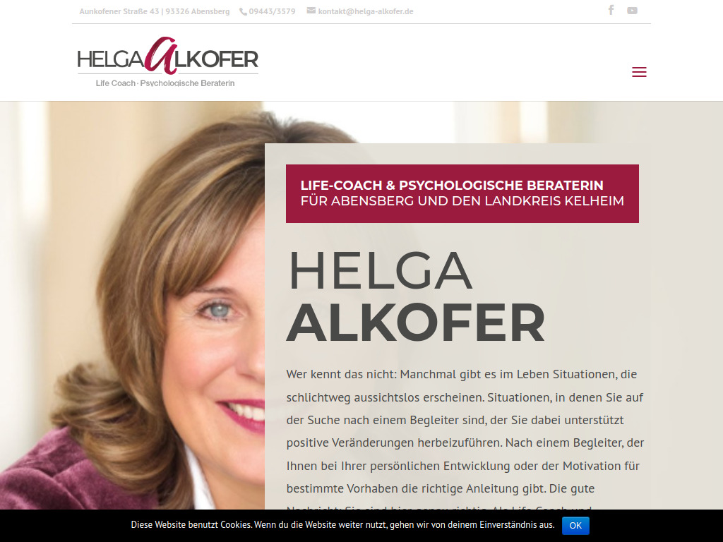 Website von Helga Alkofer in Abensberg