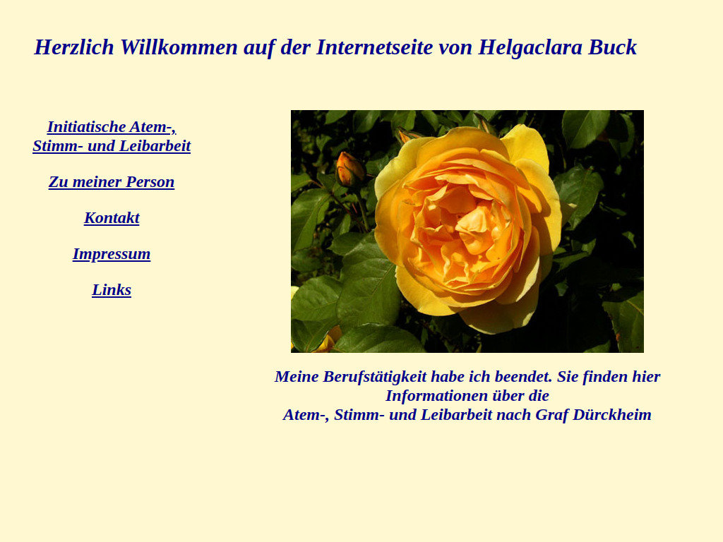 Website von Helgaclara Buck in Wannweil