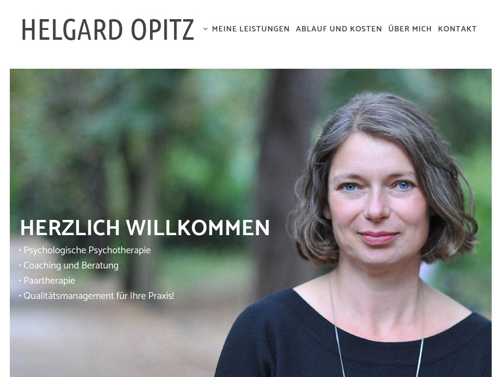 Website von Helgard Opitz in Berlin