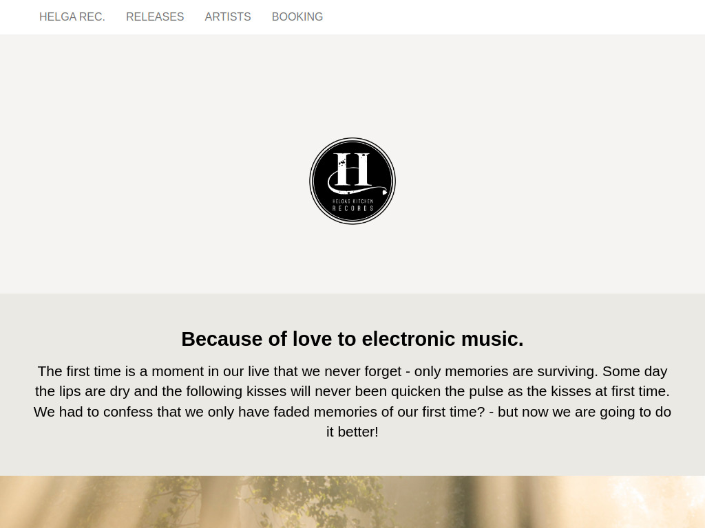 Website von Helgas-Kitchen-Records