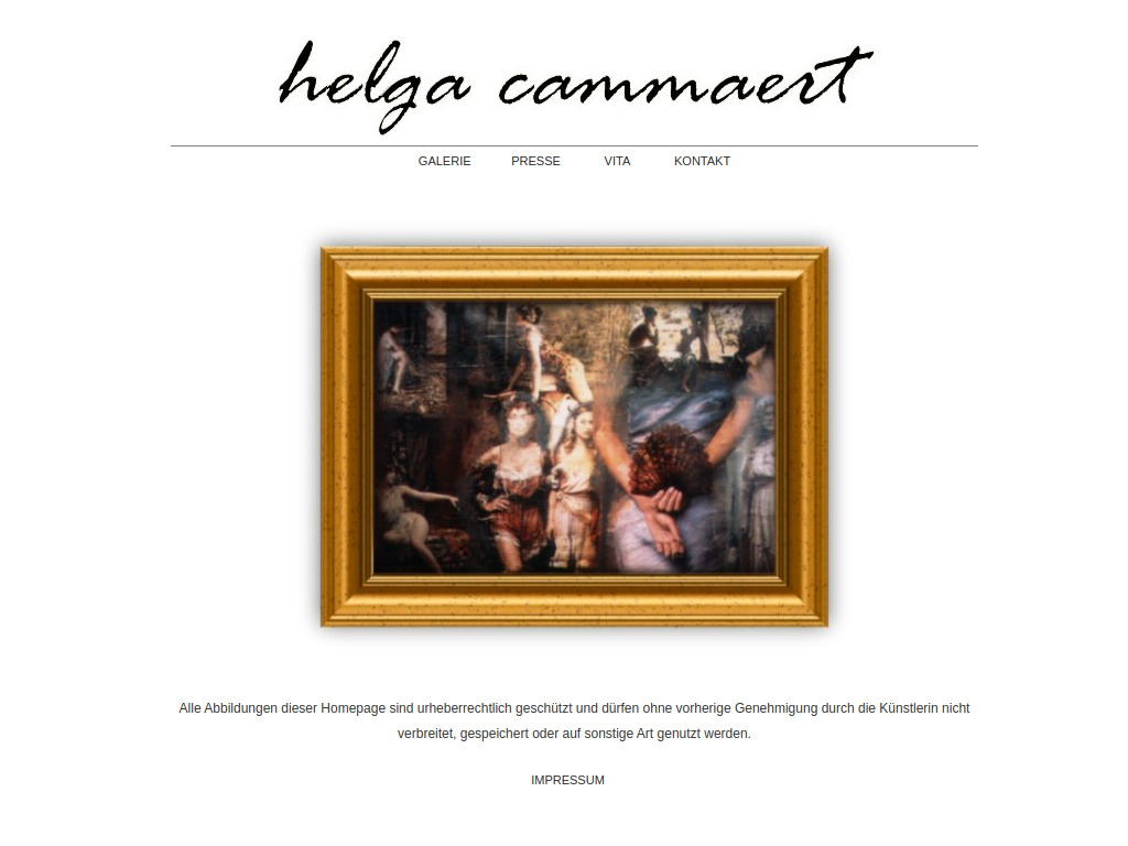 Website von Helga Cammaert