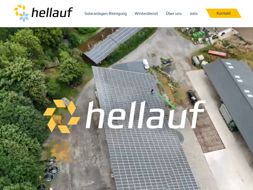 Website von hellauf in Bielefeld