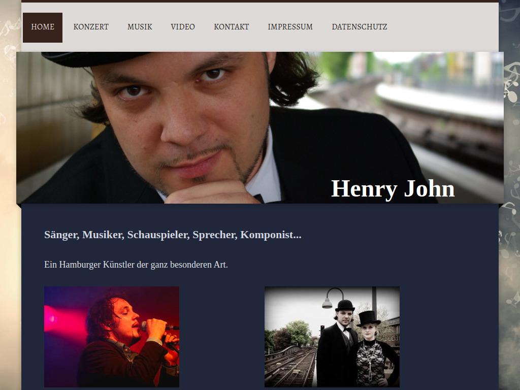 Website von Hendrik Riehemann in Hamburg