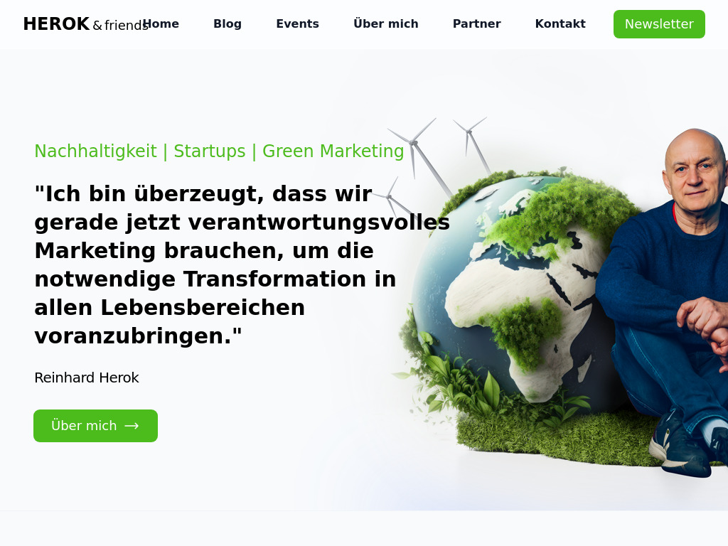 Website von Reinhard Herok in Wien