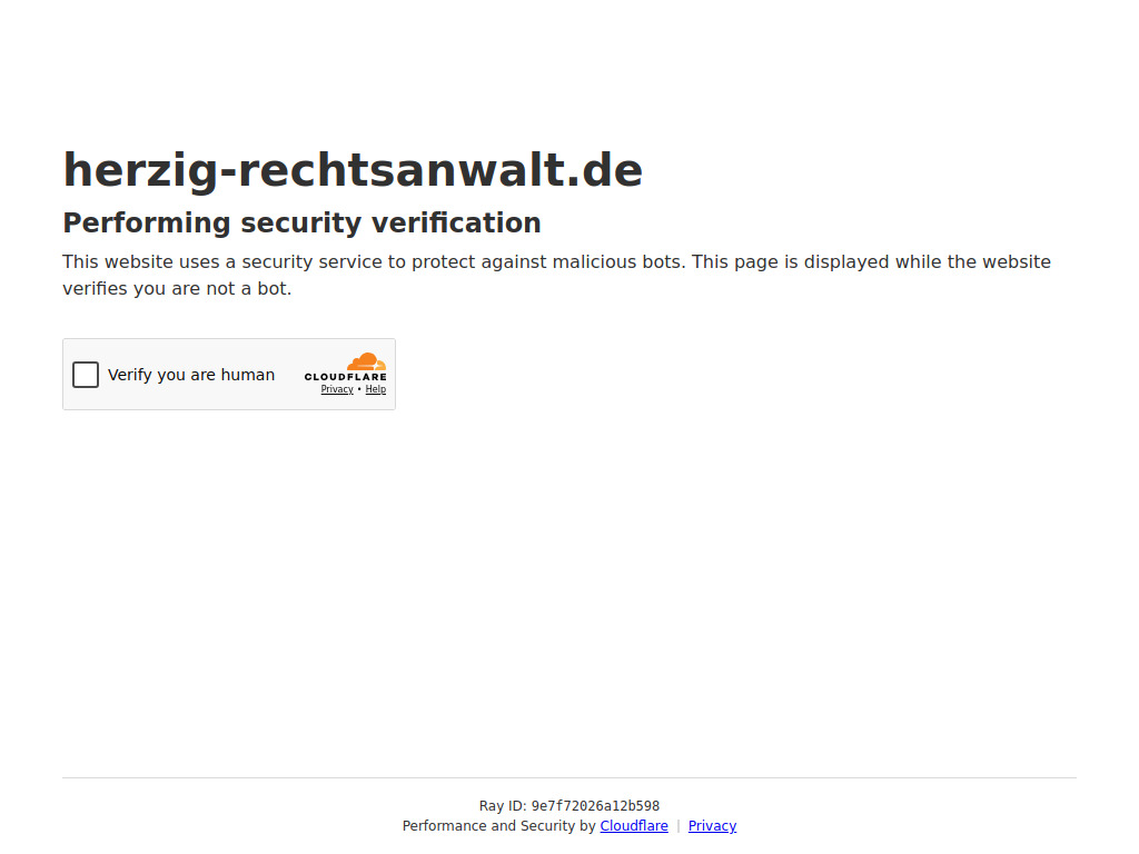 Website von Rechtsanwalt Bernd Herzig in Mainstockheim
