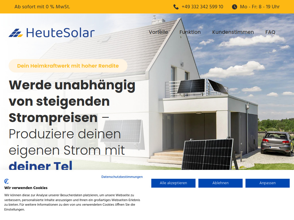 Website von NovoFuel GmbH in Wien