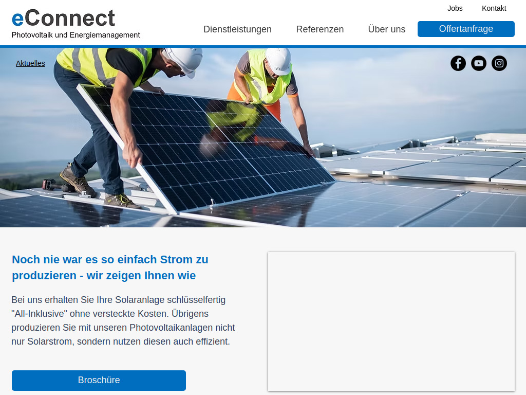 Website von Photovoltaikanlagen in Bubikon