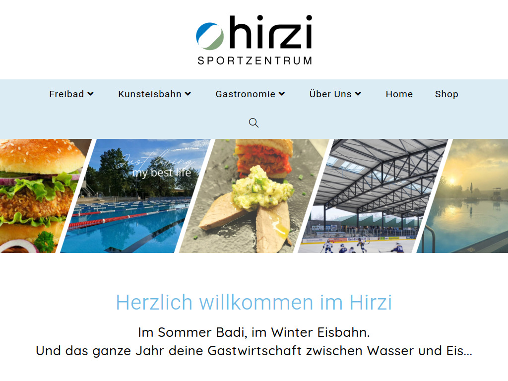 Website von Sportzentrum Hirzi in Münchenbuchsee