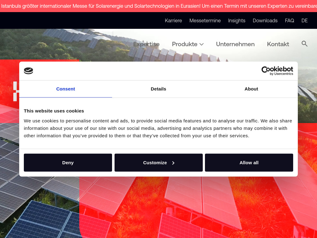 Website von HIS Renewables GmbH in Oberzent