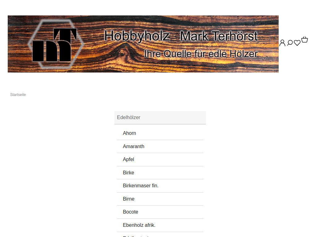 Website von Hobbyholz in Legden