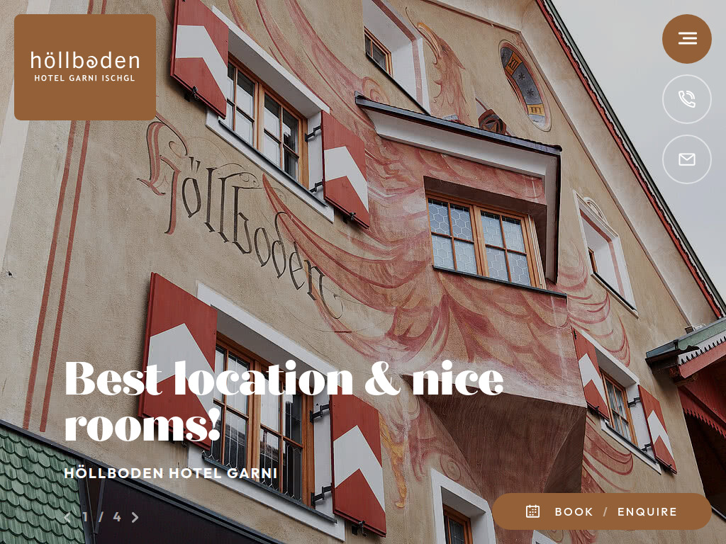 Website von Die Kathrein Hotel- u. Erlebnisgastronomie GmbH & Co KG in Ischgl