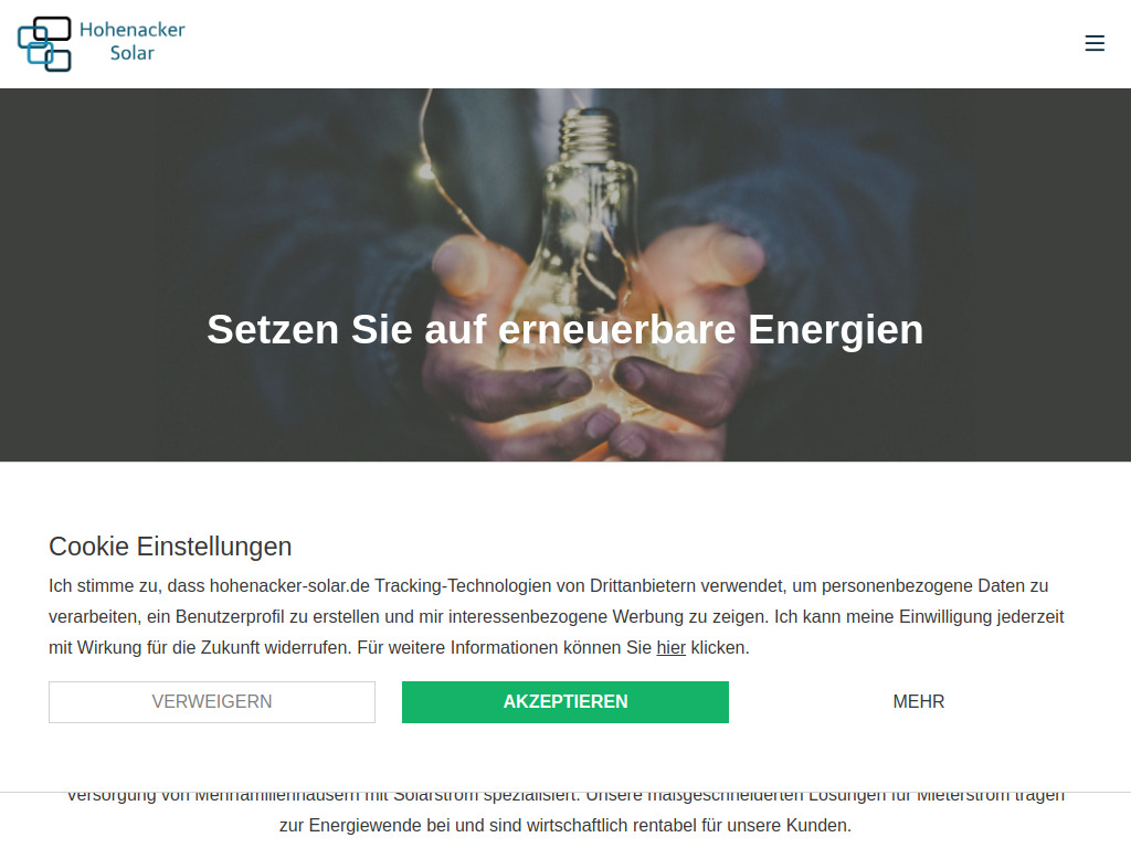 Website von Hohenacker IT Consulting GmbH in St. Leon-Rot