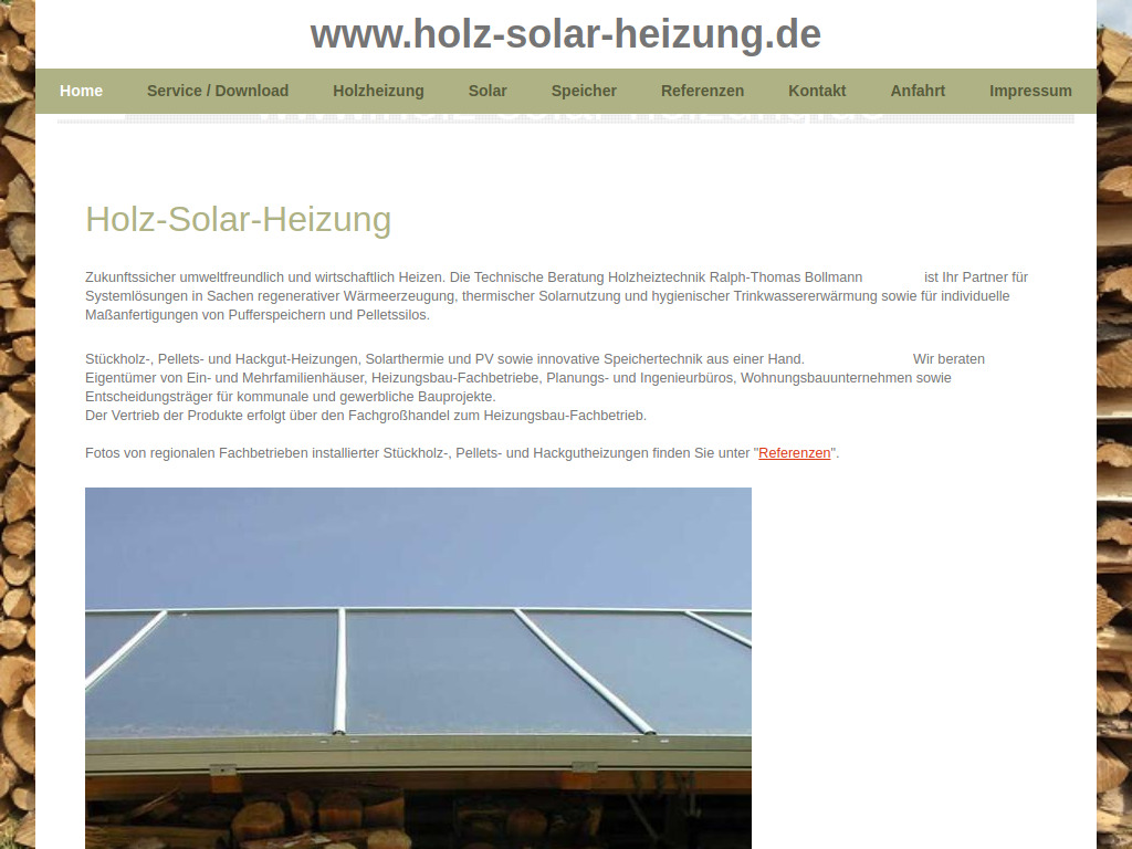 Website von Technische Beratung Holzheiztechnik Ralph-Thomas Bollmann in Halle (Saale)