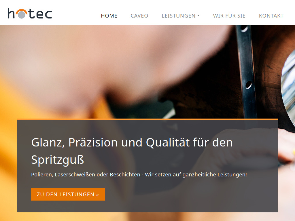 Website von hotec GmbH
