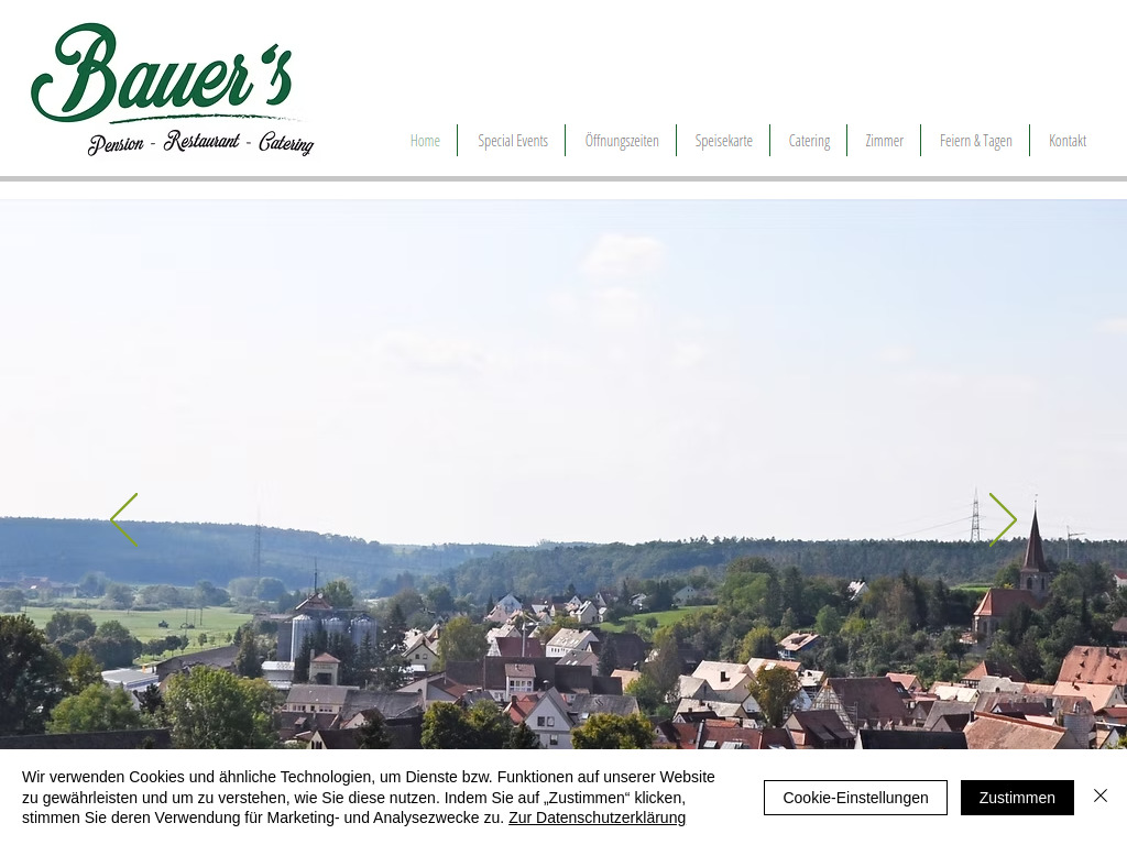 Website von Restaurant Bauer Grosshabersdorf in Großhabersdorf