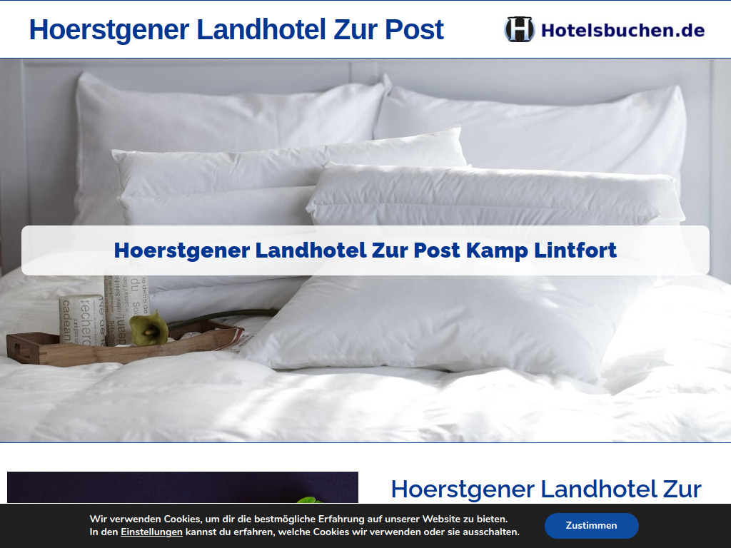 Website von Hoerstgener Landhotel Zur Post Kamp Lintfort - günstig buchen in Kamp-Lintfort