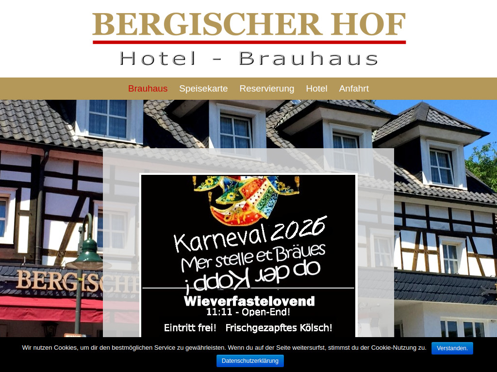 Website von BERG & HOF Gastro GmbH in Overath