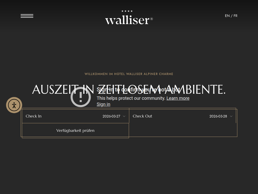 Website von Hotel Walliser in Damüls