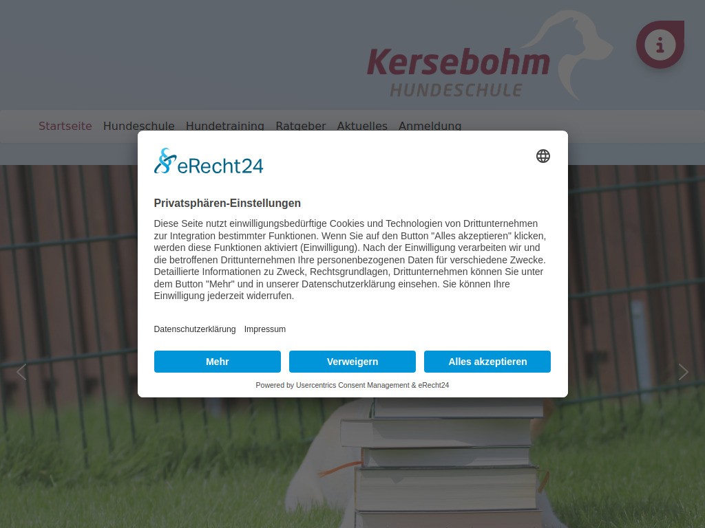 Website von Tierpension Kersebohm GbR in Lünen