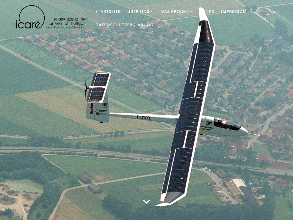 Website von Universität Stuttgart in Stuttgart