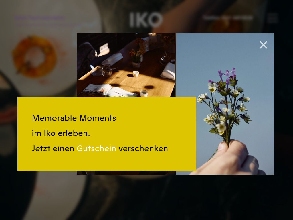 Website von Iko Restaurant in Osnabrück