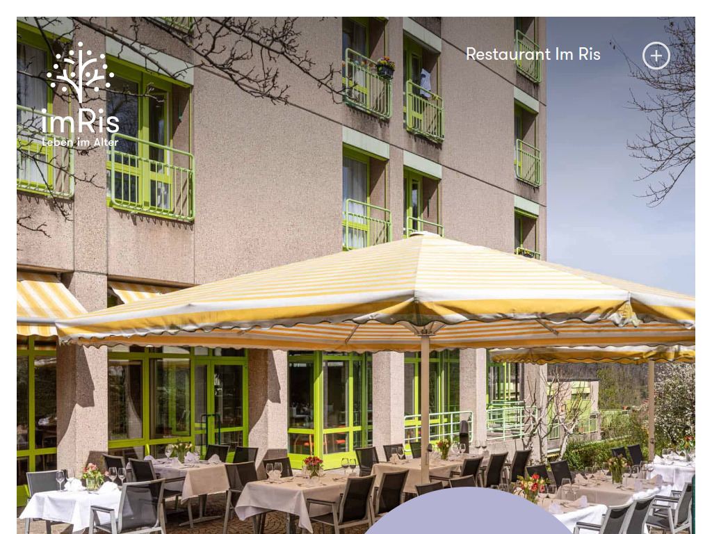 Website von Altersheim Im Ris in Zürich