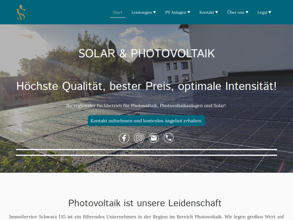 Website von Energiezentrum PV Nordhessen GmbH in Borken (Hessen)
