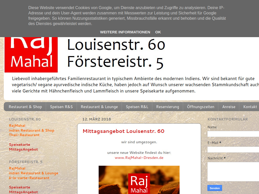 Website von Rajiv Kumar Sharma in Dresden