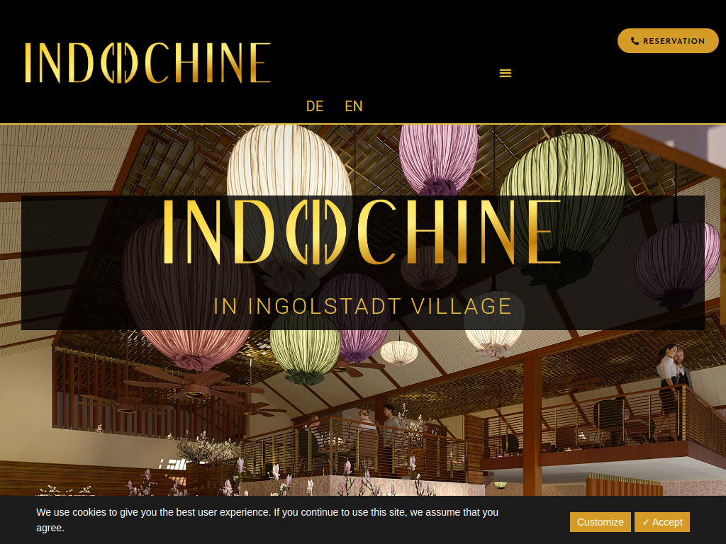 Website von Indochine Gastronomie GmbH in Pullach im Isartal