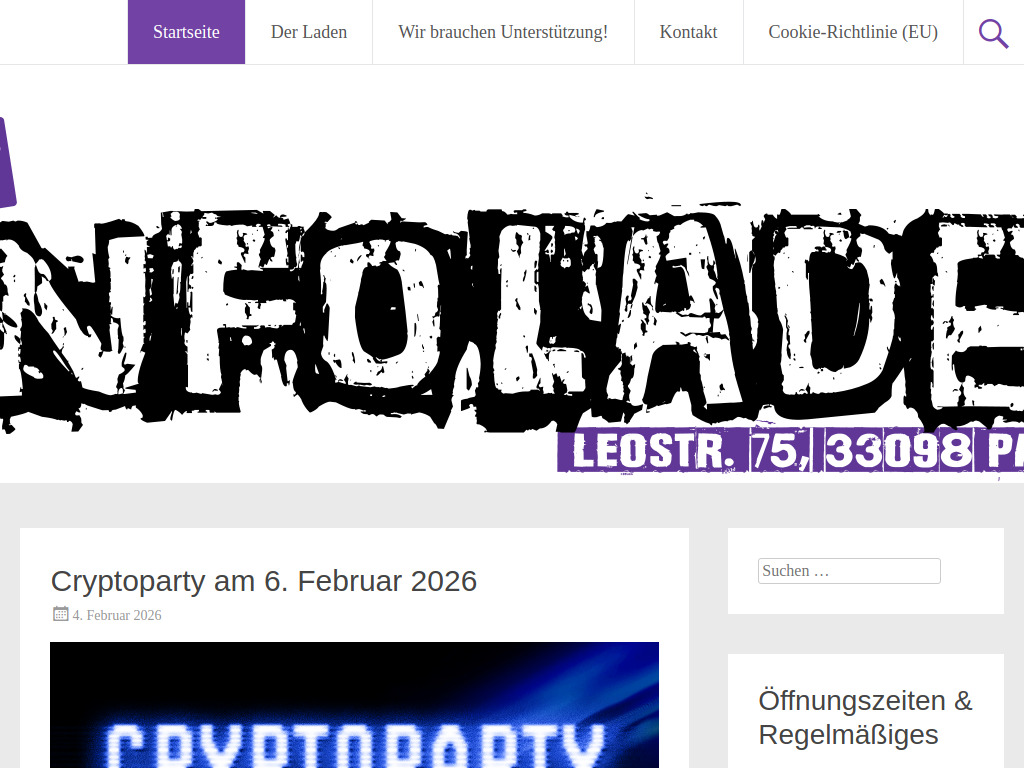 Website von Bund Deutscher Pfadfinderinnen Paderborn e.V. in Paderborn