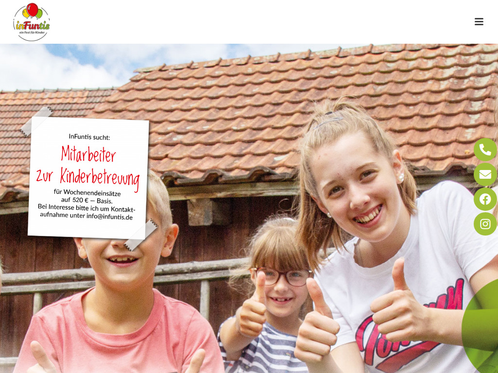 Website von inFuntis in Eislingen