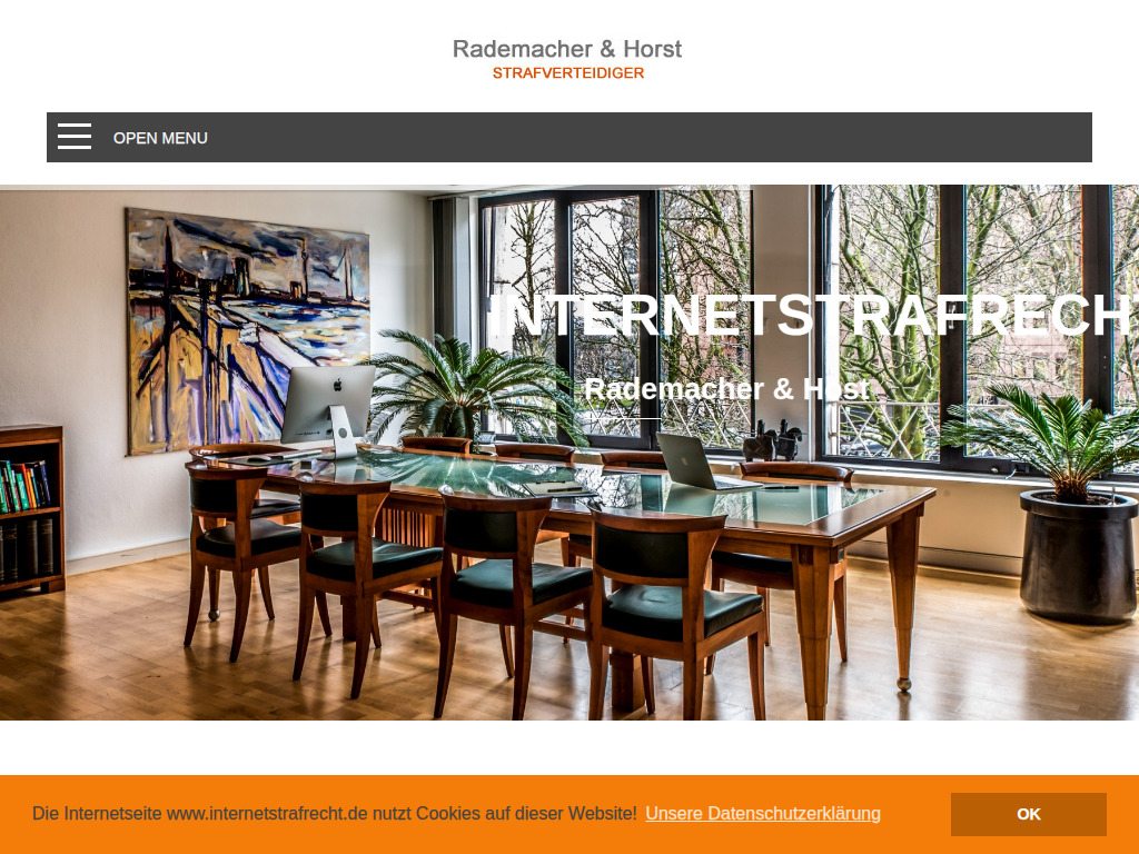 Website von Dr. Martin Rademacher & Lars Horst, LL. M. in Düsseldorf