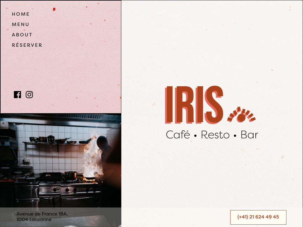 Website von IRIS in Lausanne