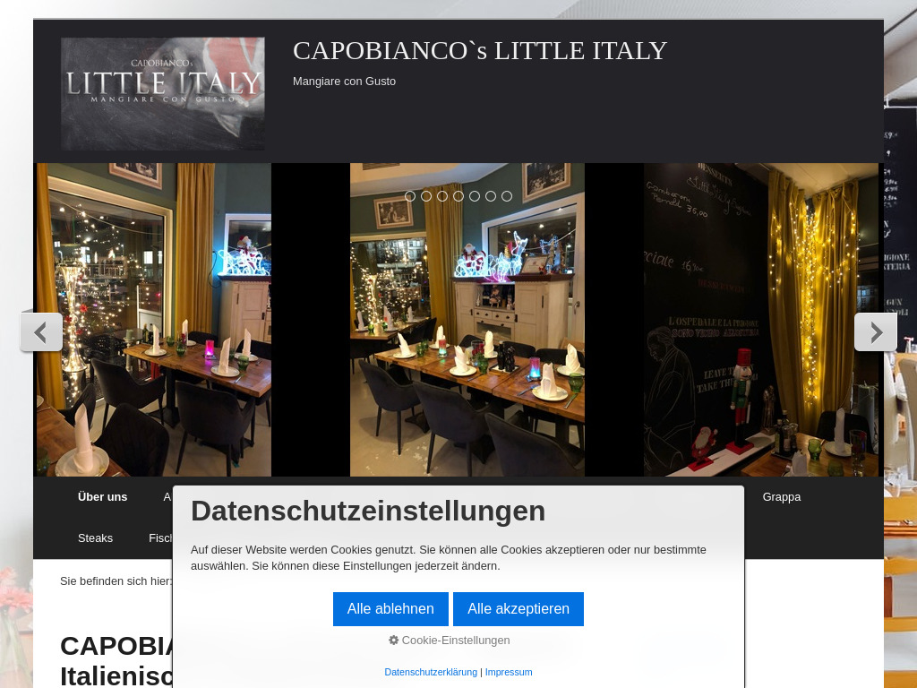 Website von Little Italy UG & Co KG in Essen