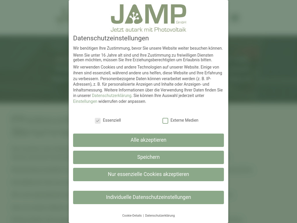 Website von JAMP GmbH in Wuppertal