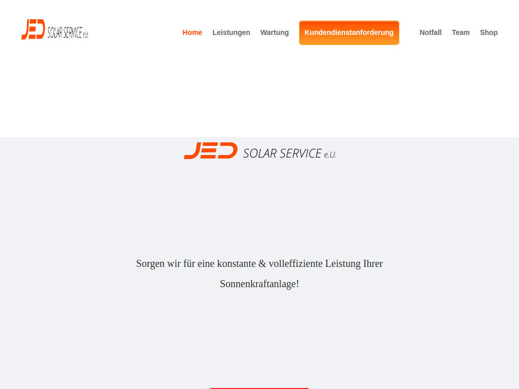 Website von JED SOLAR SERVICE e.U. in Gurk