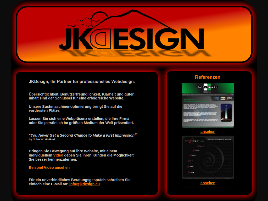 Website von JKDesign in Trier-Mertesdorf