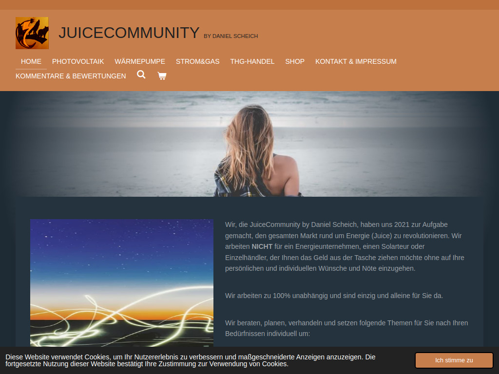 Website von JuiceCommunity by Daniel Scheich in Bad Brückenau