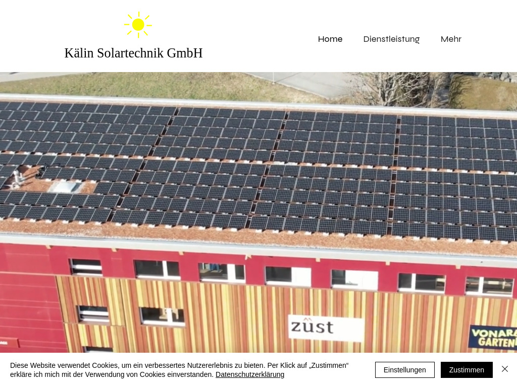 Website von Kälin Solartechnik GmbH in Ermatingen