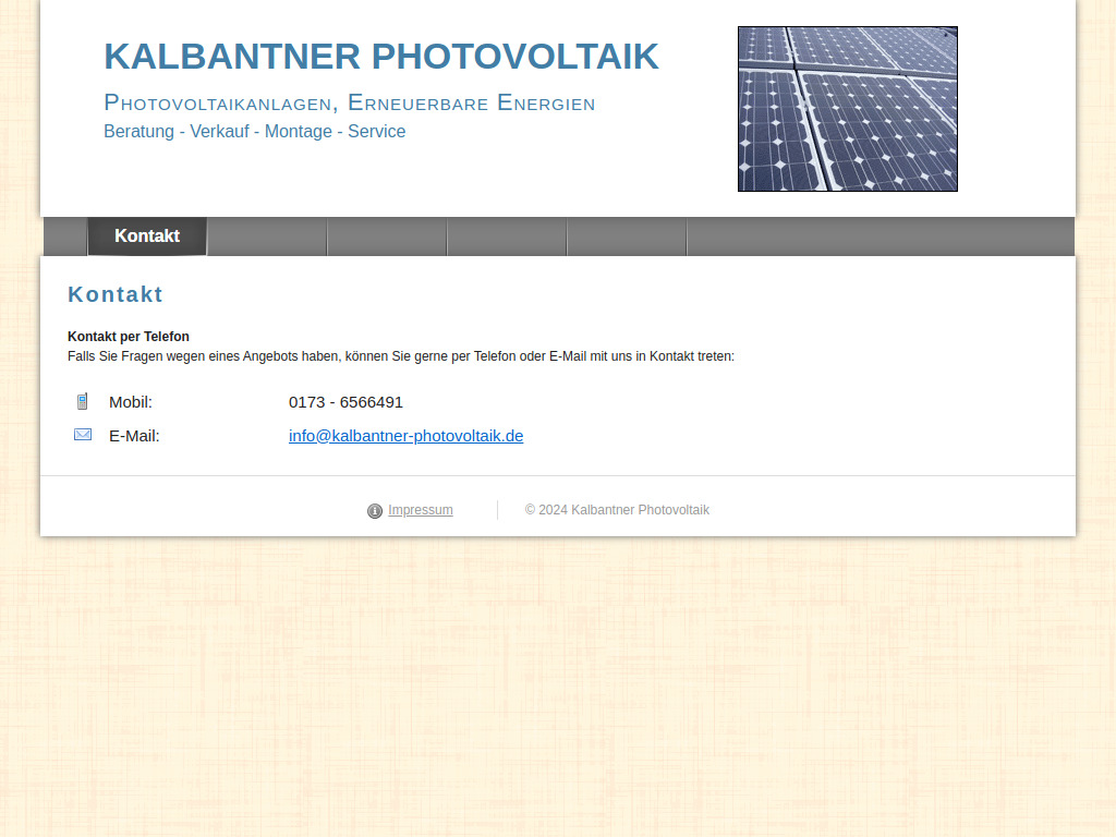 Website von Günter Kalbantner in Göggingen