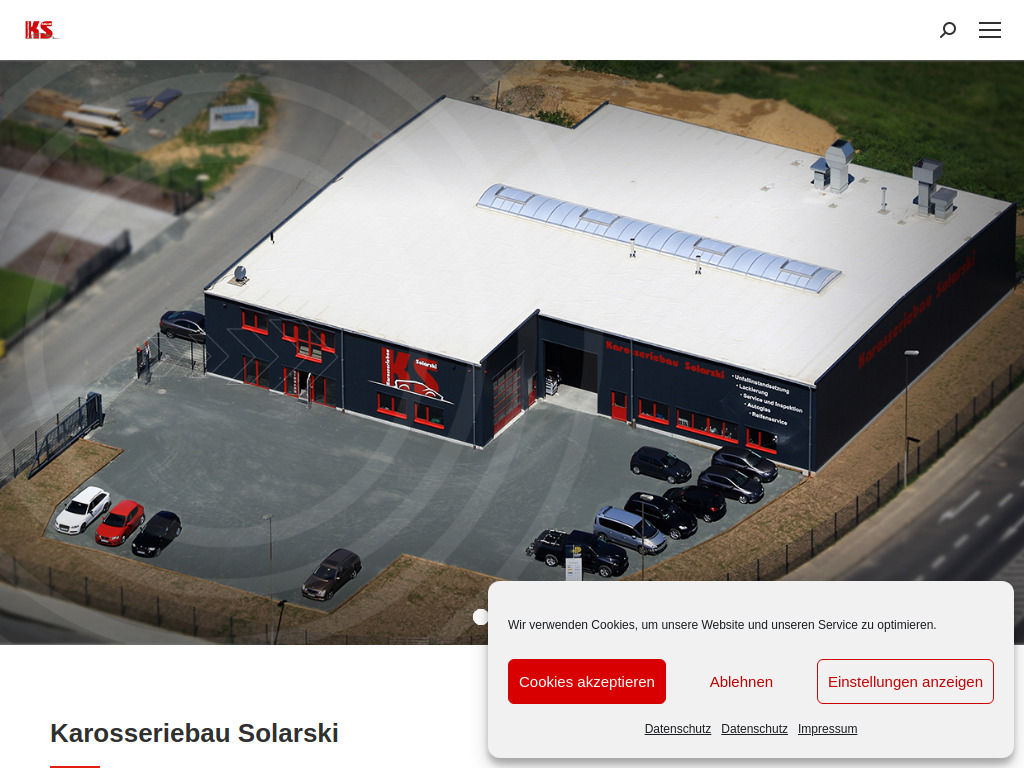 Website von Karosseriebau Solarski in Butzbach