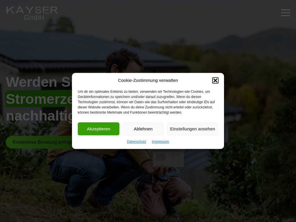 Website von Kayser GmbH in Weißenburg in Bayern