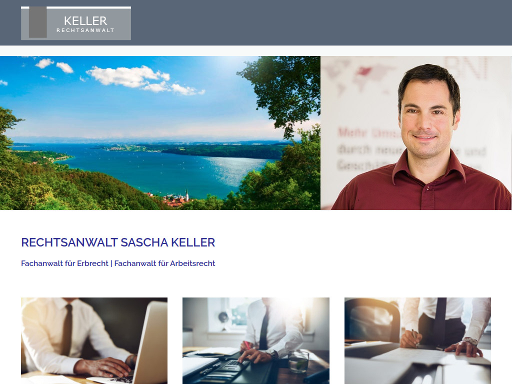 Website von Rechtsanwalt Sascha Keller in Überlingen