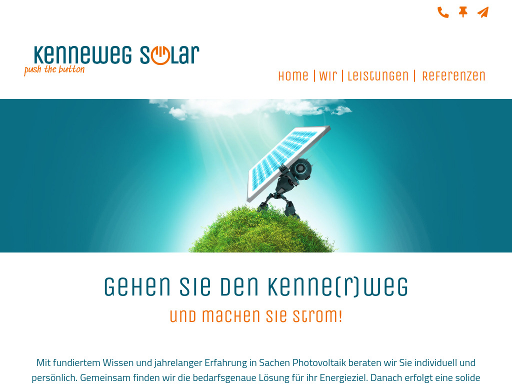 Website von Kenneweg Solar GmbH in Bispingen