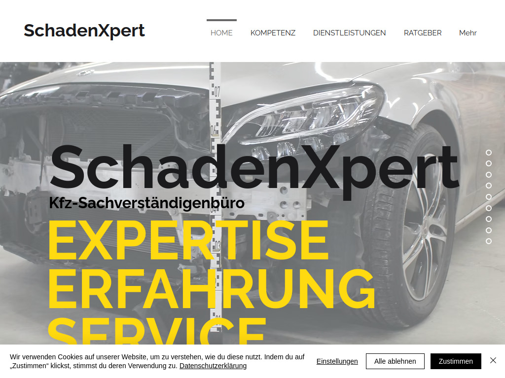 Website von SchadenXpert in Münzenberg